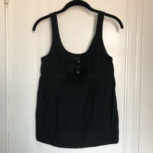 Marc by Marc Jacobs - Black Eyelet Tank - Size 0